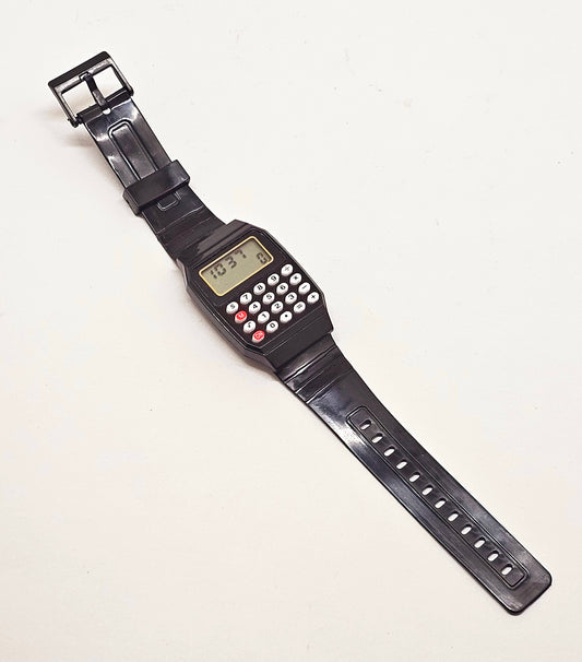 Calculator Watch Nerdy Life Black Color