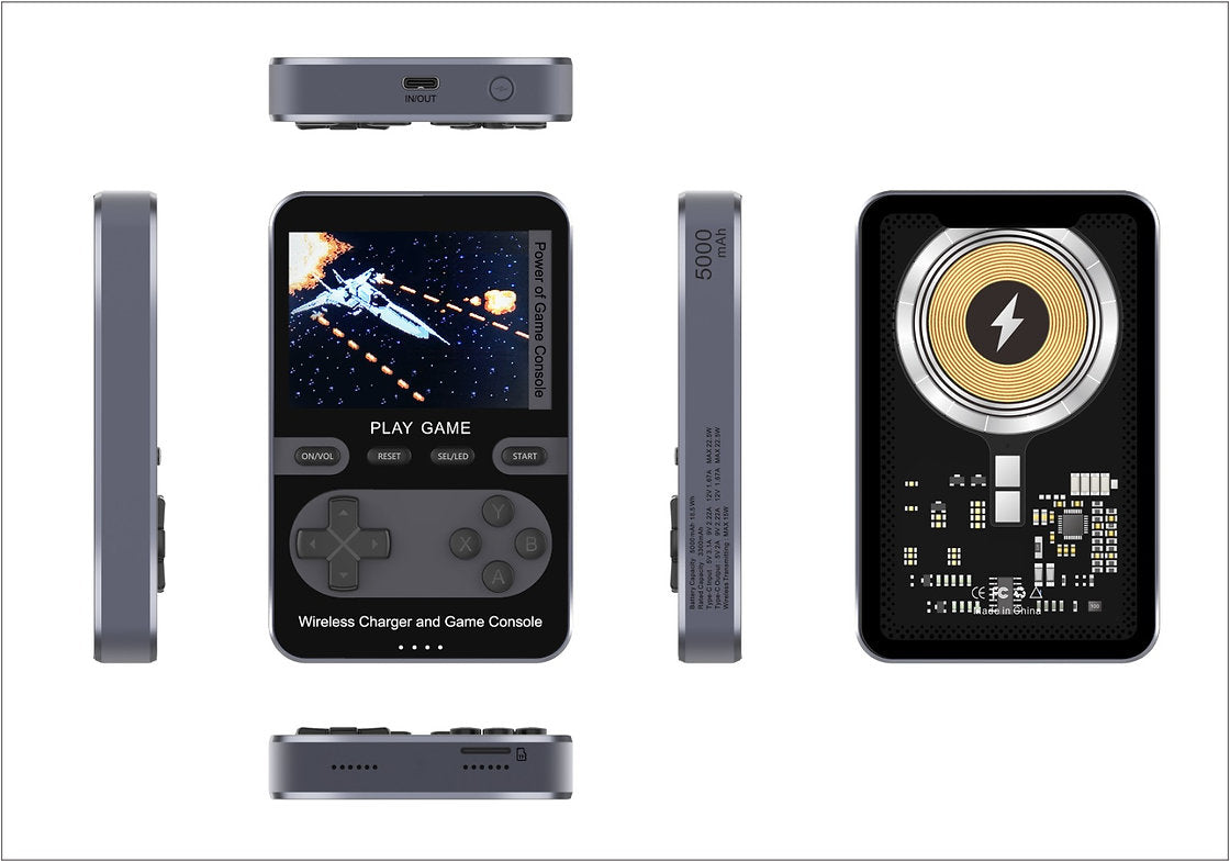 Charger And Handheld Game Console 2 in 1