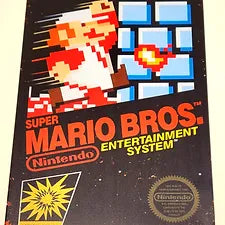 Super Mario Bros NES Metal Poster