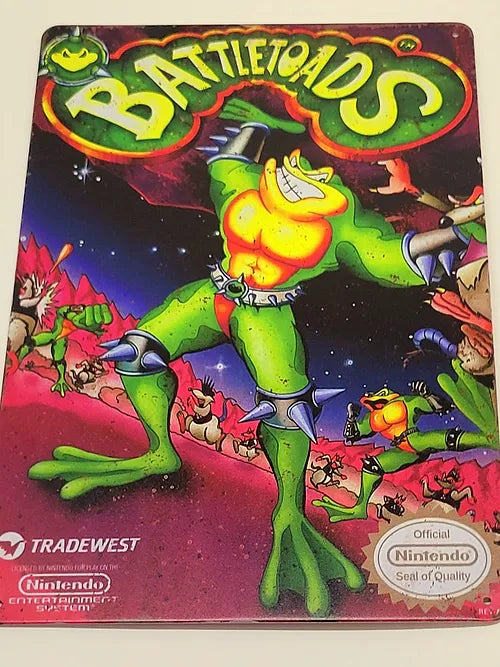 Battletoads NES Metal Poster